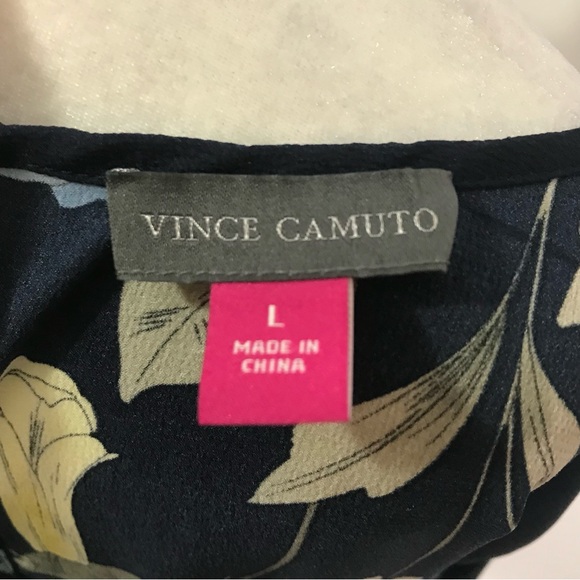 Vince Camuto Floral Botanical Sleeveless Peplum Top Size Large - Picture 4 of 5